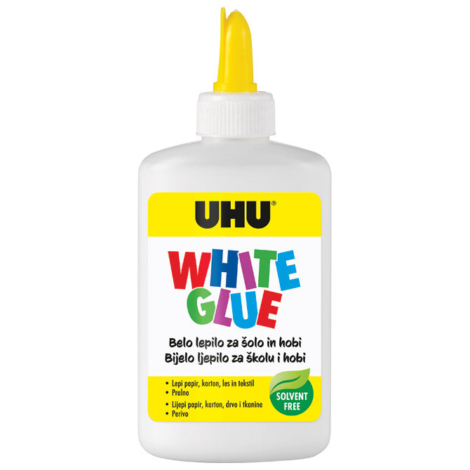 TEKOČE LEPILO 125G WHITE GLUE UHU BELO