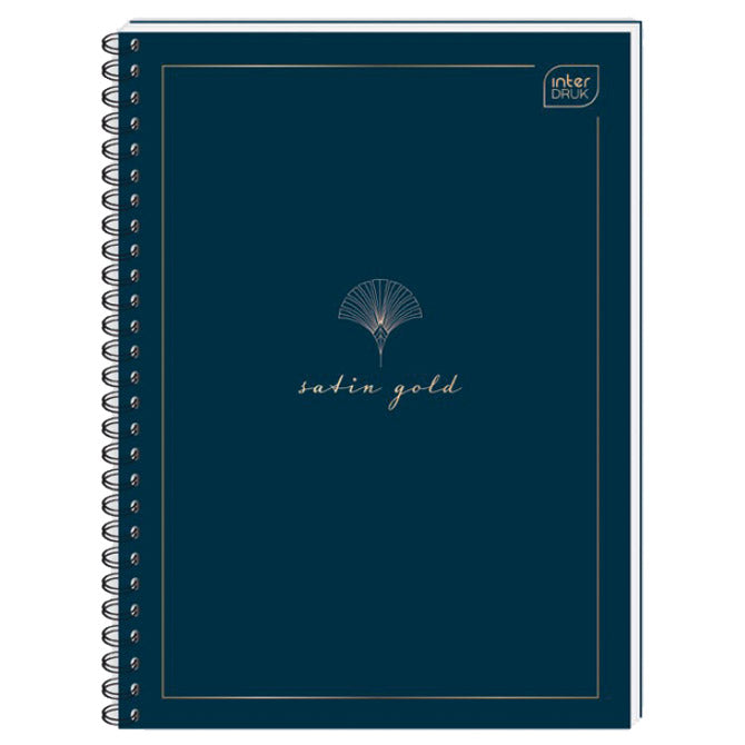 BLOK KOLEGIJ A6 KARO  80L METALLIC SATIN GOLD INTERDRUK