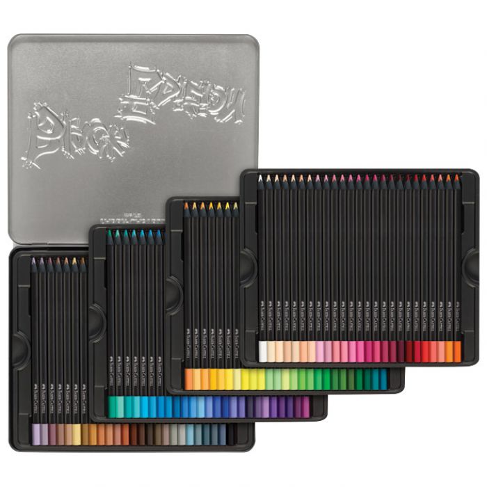 BOJE DRVENE 100BOJA METALNA KUTIJA BLACK EDITION FABER CASTELL 116490