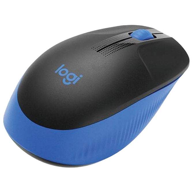 MIŠ USB 3TIPKE OPTIČNI BREZŽIČNI M190 LOGITECH ČRNI/PLAVI BLISTER
