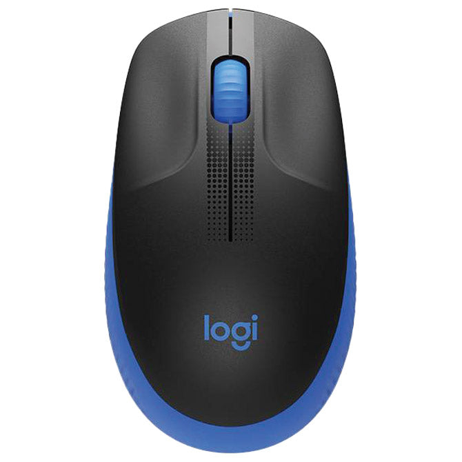 MIŠ USB 3TIPKE OPTIČNI BREZŽIČNI M190 LOGITECH ČRNI/PLAVI BLISTER