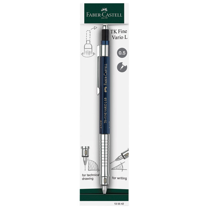 OLOVKA TEHNIČKA 0,5 MM TK-FINE VARIO L FABER CASTELL 135542 PLAVA