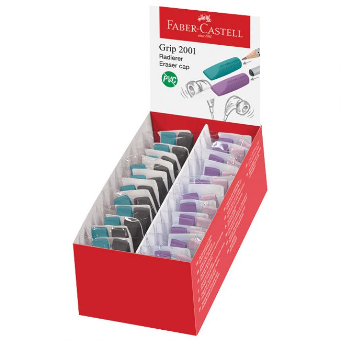 GUMICA-ČEP GRIP 2001 PK2 FABER CASTELL 187173 SORTIRANO