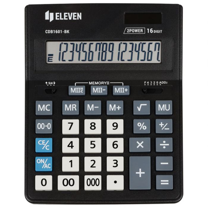 KALKULATOR KOMERCIJALNI 16MJESTA ELEVEN CDB-1601 BK CRNI