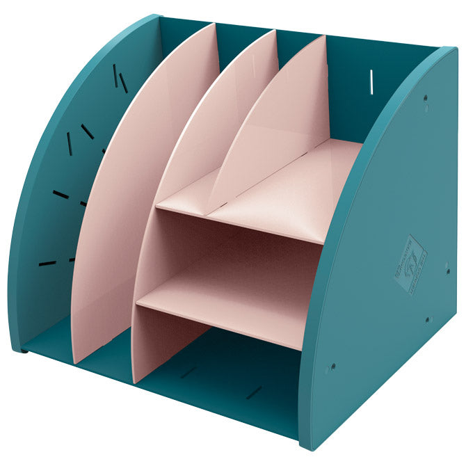 NAMIZNI ORGANIZATOR S 6 PREDALI PVC SKANDI EXACOMPTA 394606D SVETLO PLAVA/BARVANA KOŽA