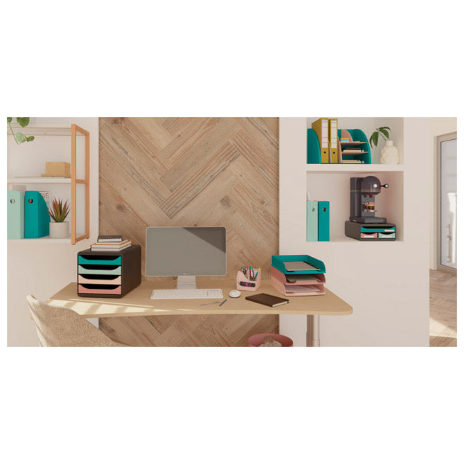 ORGANIZER STOLNI SA 6 PRETINACA PVC SKANDI EXACOMPTA 394606D SV.PLA/BOJA KOŽE