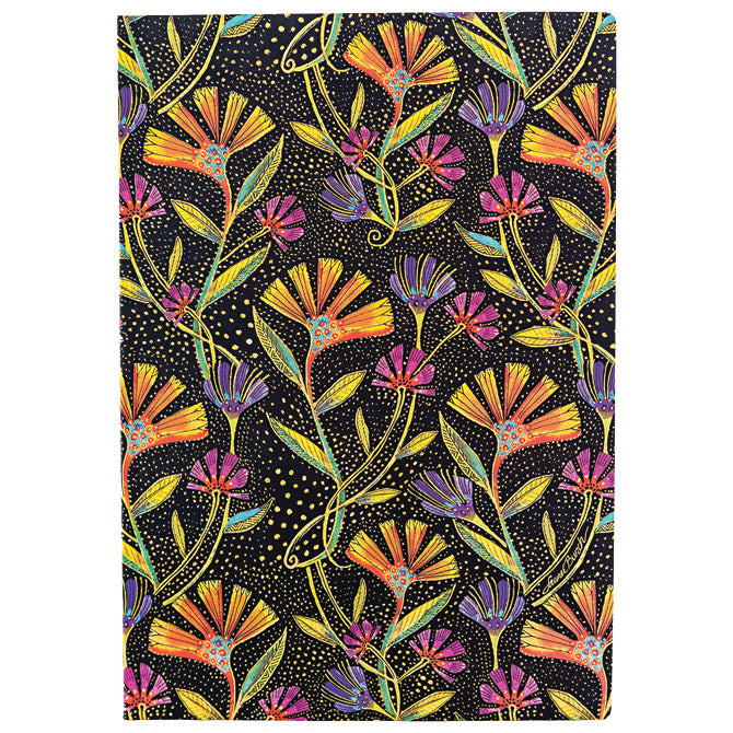 NOTES 12X17,5CM-MIDI CRTE  88L BEZ ZATVARANJA WILD FLOWERS FLEXIS PAPERBLANKS 9738-9