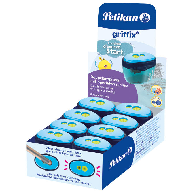 ŠILJILO PVC S PVC KUTIJOM 2RUPE GRIFFIX PELIKAN 701280 SORTIRANO