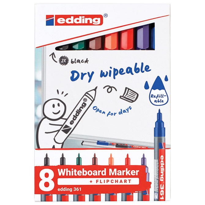 OZNAČEVALEC ZA BELO TABLO 1MM EDDING 361/8 S BLISTER