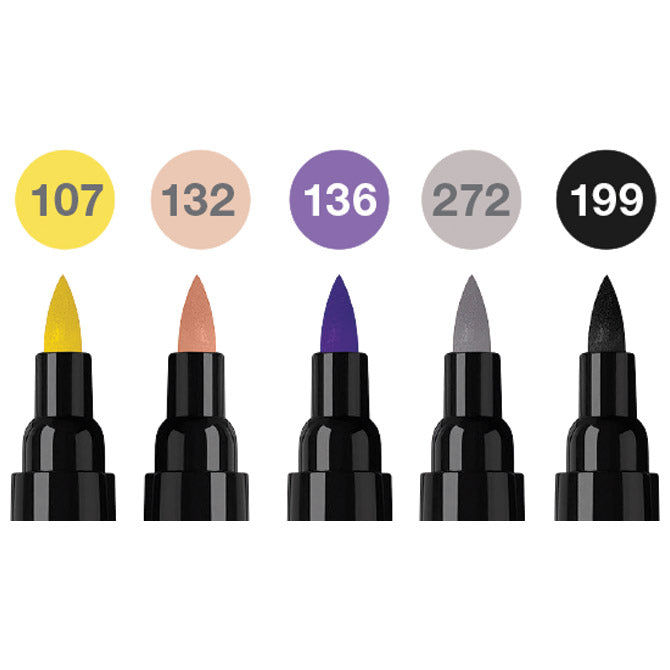 MARKER OBOSTRANI PITT ARTIST 5BOJA FASHION INDIA INK FABER CASTELL 162006 SORTIRANO