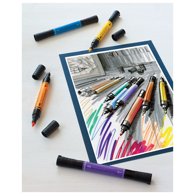 MARKER OBOSTRANI PITT ARTIST 5BOJA FASHION INDIA INK FABER CASTELL 162006 SORTIRANO
