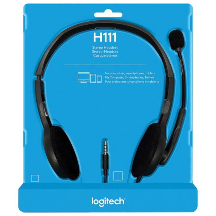 SLUŠALICE PLUS MIKROFON USB H111 LOGITECH CRNE