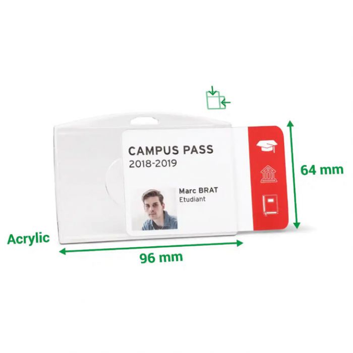 ETUI ZA MAGNETNE KARTICE AKRILNI VODORAVAN/HORIZONTALAN PK10 TARIFOLD(DJOIS) 200420 PROZIRAN
