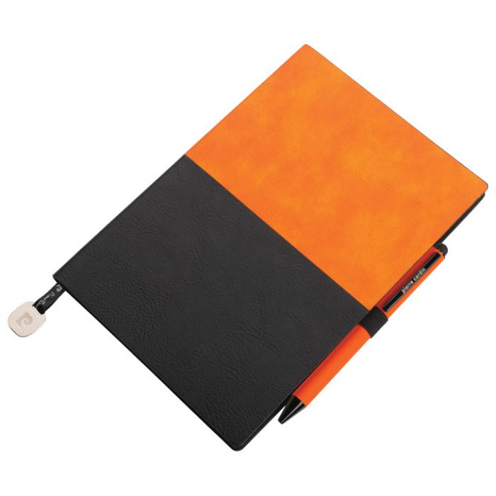 SET NOTES A5  REPORTER PLUS OL.KEM.CELEBRATION PIERRE CARDIN B3501204IP3 NARANČASTO-CRNA