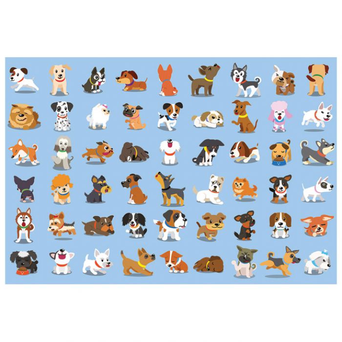 PUZZLE 250 KOM KIDS 7 DOGS INTERDRUK