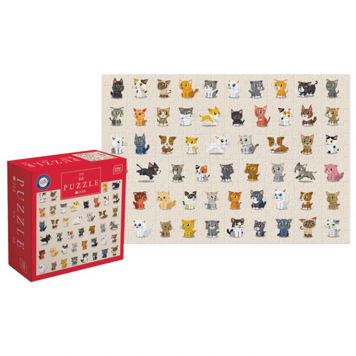 PUZZLE 250 KOM KIDS 8 CATS INTERDRUK