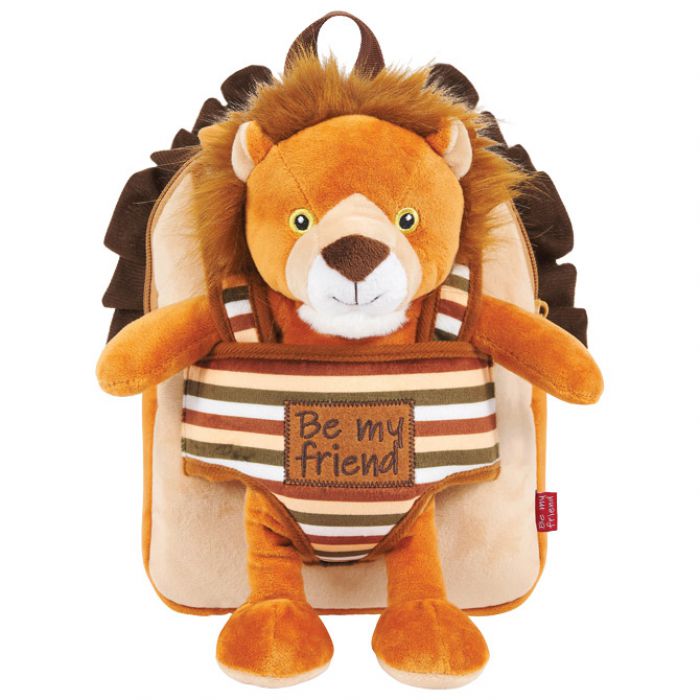 RUKSAK MINI OBOSTRANI S ODVOJIVIM PLIŠANCEM LENNY LION PERLETTI 13075