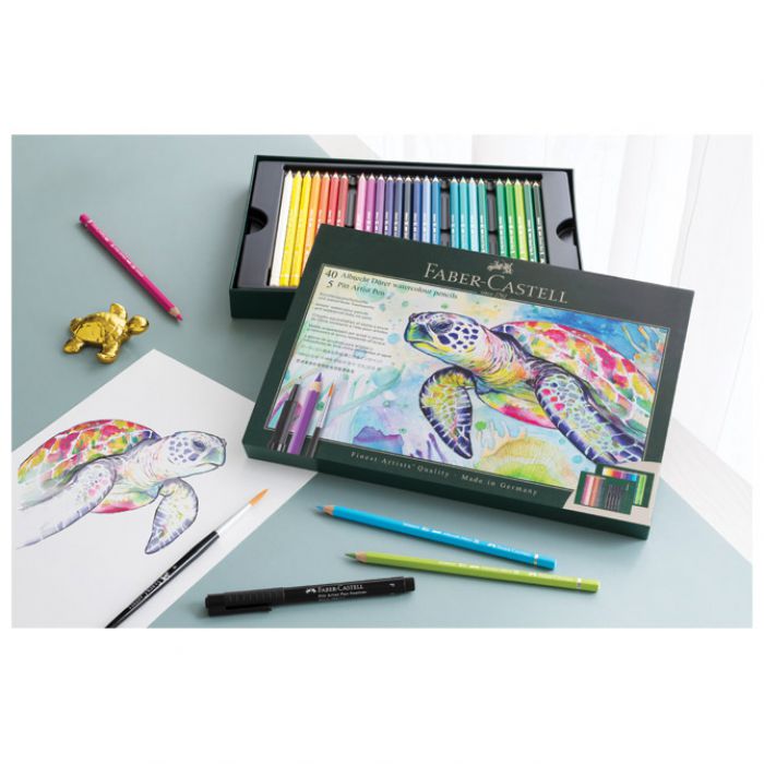 SET ALBRECHT DÜRER & PITT ARTIST PEN PK46 FABER CASTELL 217554 SORTIRANO