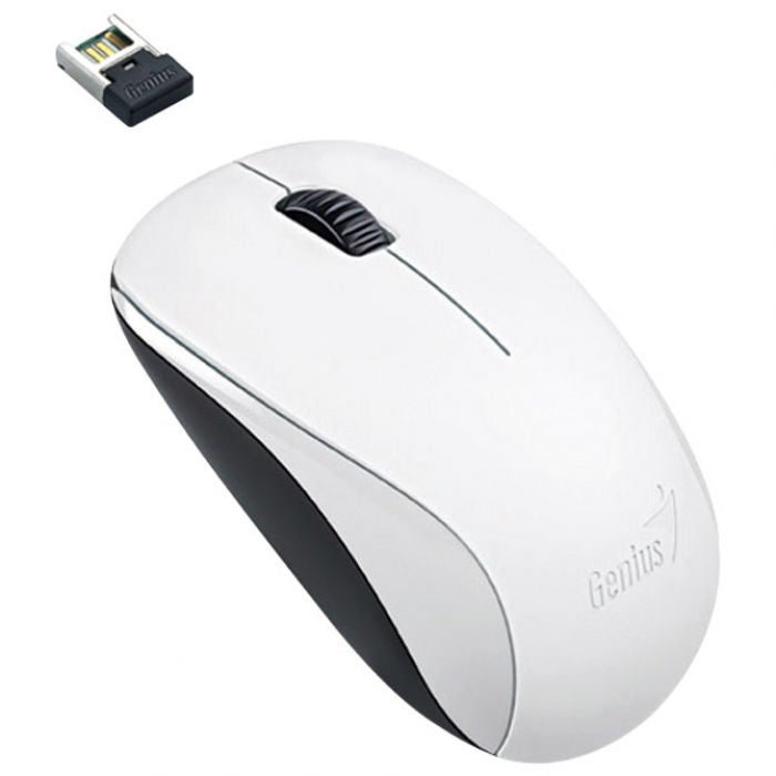 MIŠ USB 3TIPKE LASERSKI BEŽIČNI NX-7000 GENIUS BIJELI