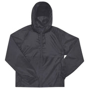 VJETROVKA S KAPULJAČOM ZIP UNISEX B&C # RESET LINED WINDBREAKER TAMNO SIVA 2XL