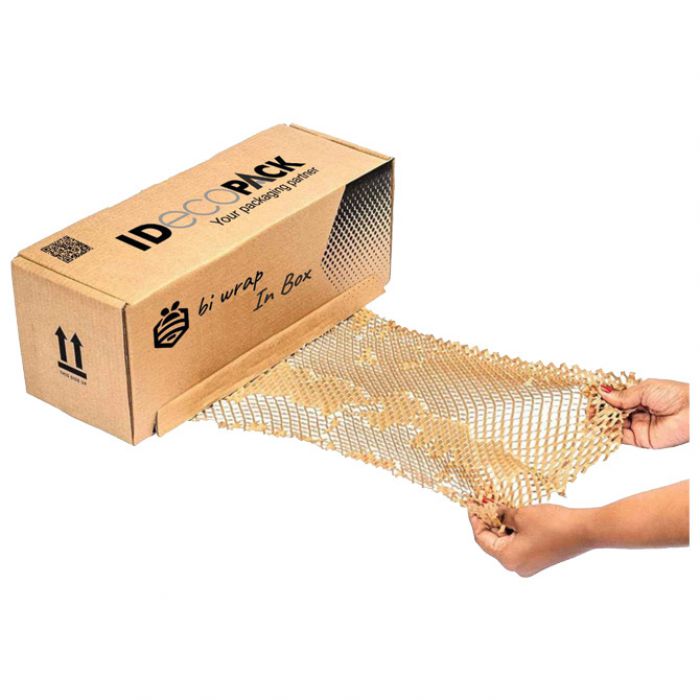 PAPIR OMOTNI SAĆASTI ROLA 80G 38CMX50M "BI WRAP BOX" SMEĐI - U KUTIJI