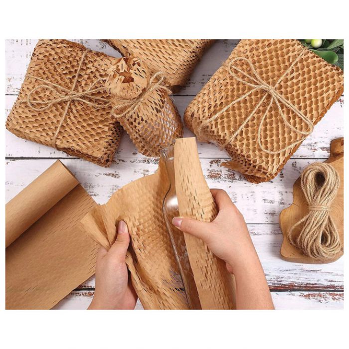 PAPIR OMOTNI SAĆASTI ROLA 80G 38CMX50M "BI WRAP BOX" SMEĐI - U KUTIJI
