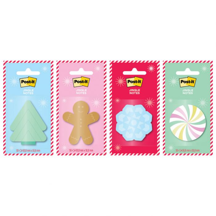BLOK SAMOLJEPLJIV BOŽIĆNI MOTIVI  48.2X48.2MM 50L POST-IT EMHOL25-JN 3M.SORTIRANO BLISTER