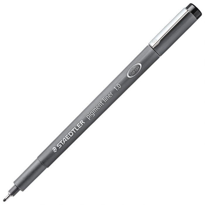 FLOMASTER ZA TEHNIČKO CRTANJE 1,0MM PIGMENT LINER STAEDTLER 308 10-9 CRNI