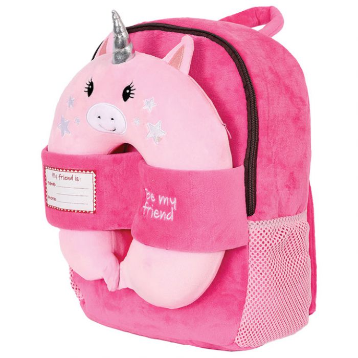 RUKSAK MINI S ODVOJIVIM JASTUKOM ZA PUTOVANJE LILY UNICORN PERLETTI 13098