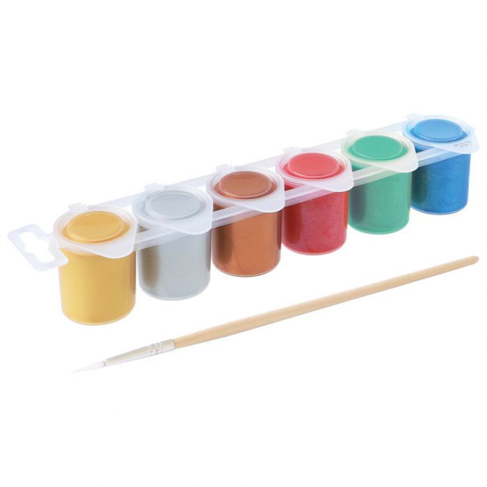 BOJA TEMPERA 25 ML U ČAŠI 6BOJA PRIMO 231TM6EP METALIK BLISTER