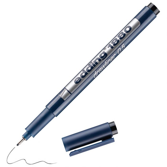 FLOMASTER ZA TEHNIČKO CRTANJE DRAWLINER 0,5MM EDDING 1880 CRNI