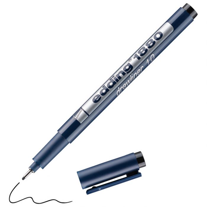 FLOMASTER ZA TEHNIČKO CRTANJE DRAWLINER 1,0MM EDDING 1880 CRNI