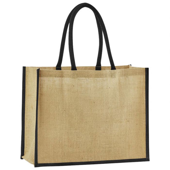 VREĆICE ZA KUPOVINU JUTA 42X33X19 CM BEECHFIELD W470 NATUR/CRNA