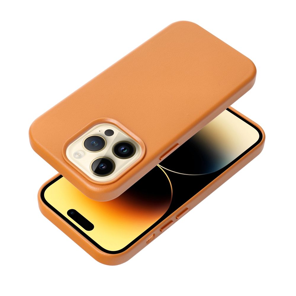 Kožna maska Mag Cover za iPhone 14 narančasta