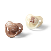 BabyOno Anatomska slikonska duda GLOW 0-6 mj, 2 kom