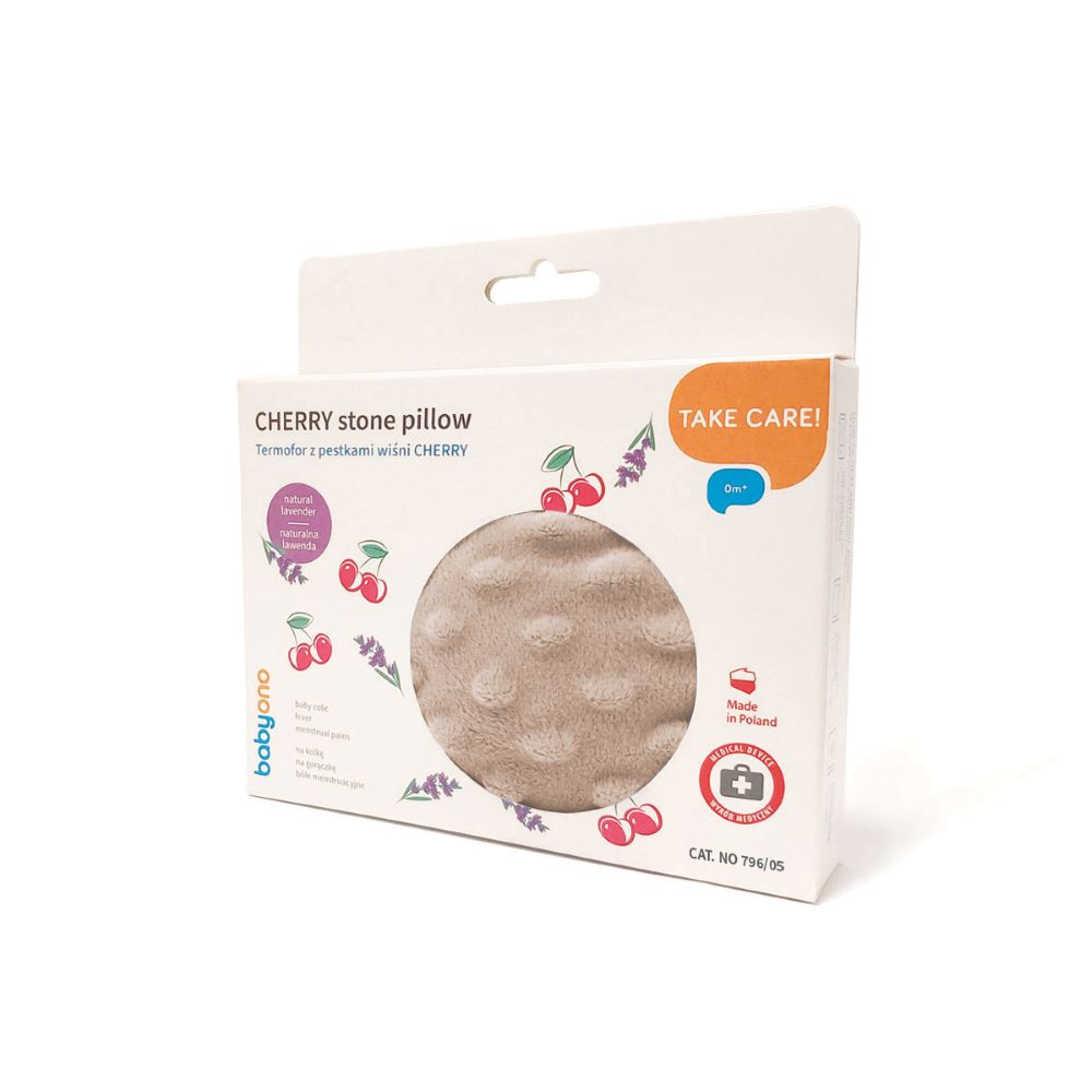 BabyOno Jastučić s košticama trešnje, bež