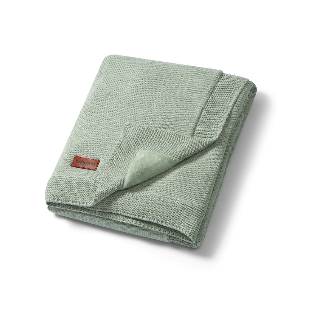 BabyOno Pamučna dekica obostrana 75x100 cm - Mint