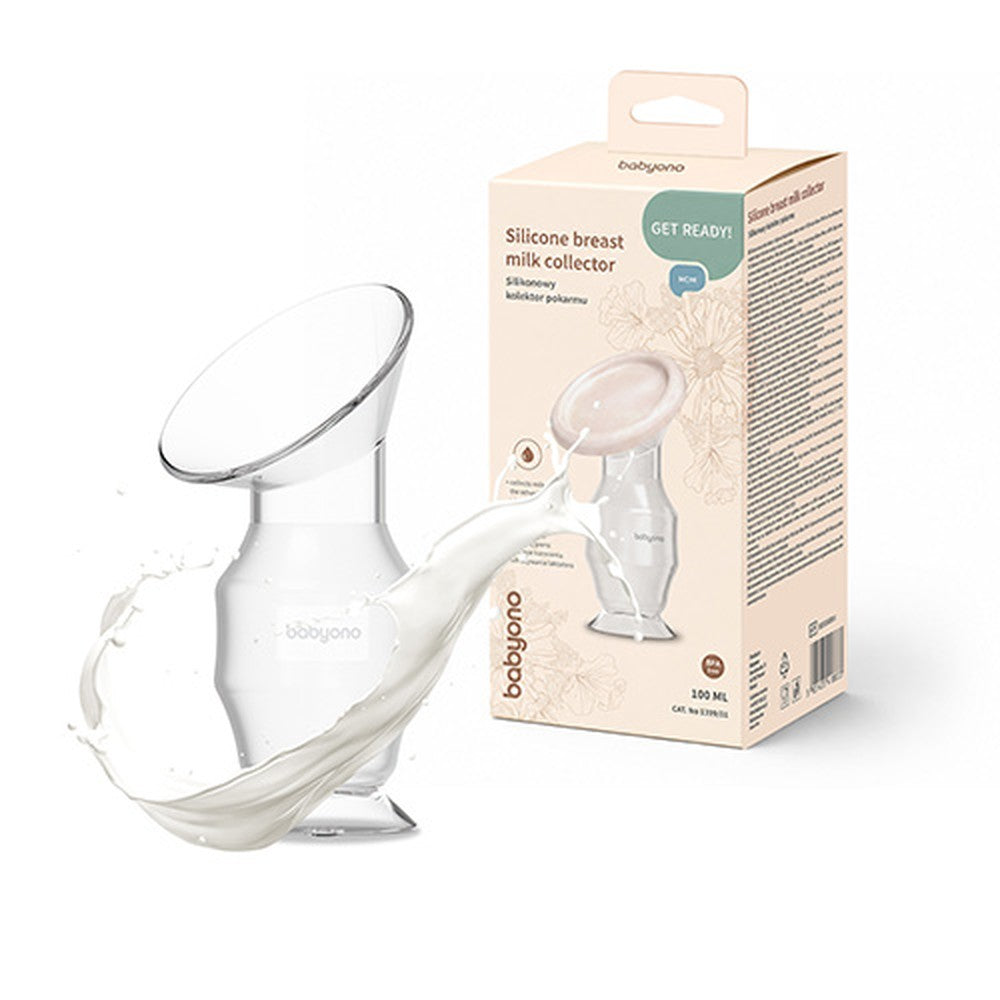 BabyOno silikonski spremnik/kolektor/izdajalica, bež