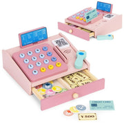 Ecotoys Drvena blagajna 3 god+, roza