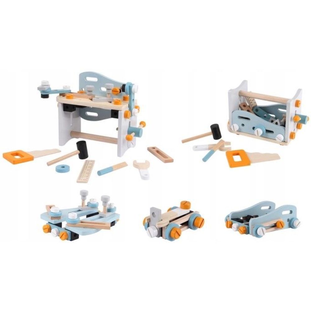 Ecotoys Stol za igru Mali Majstor od 52 elementa