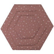 Fillikid podloga Jersey za vrtić Prag/Atena Hexagon, Dandelion pink