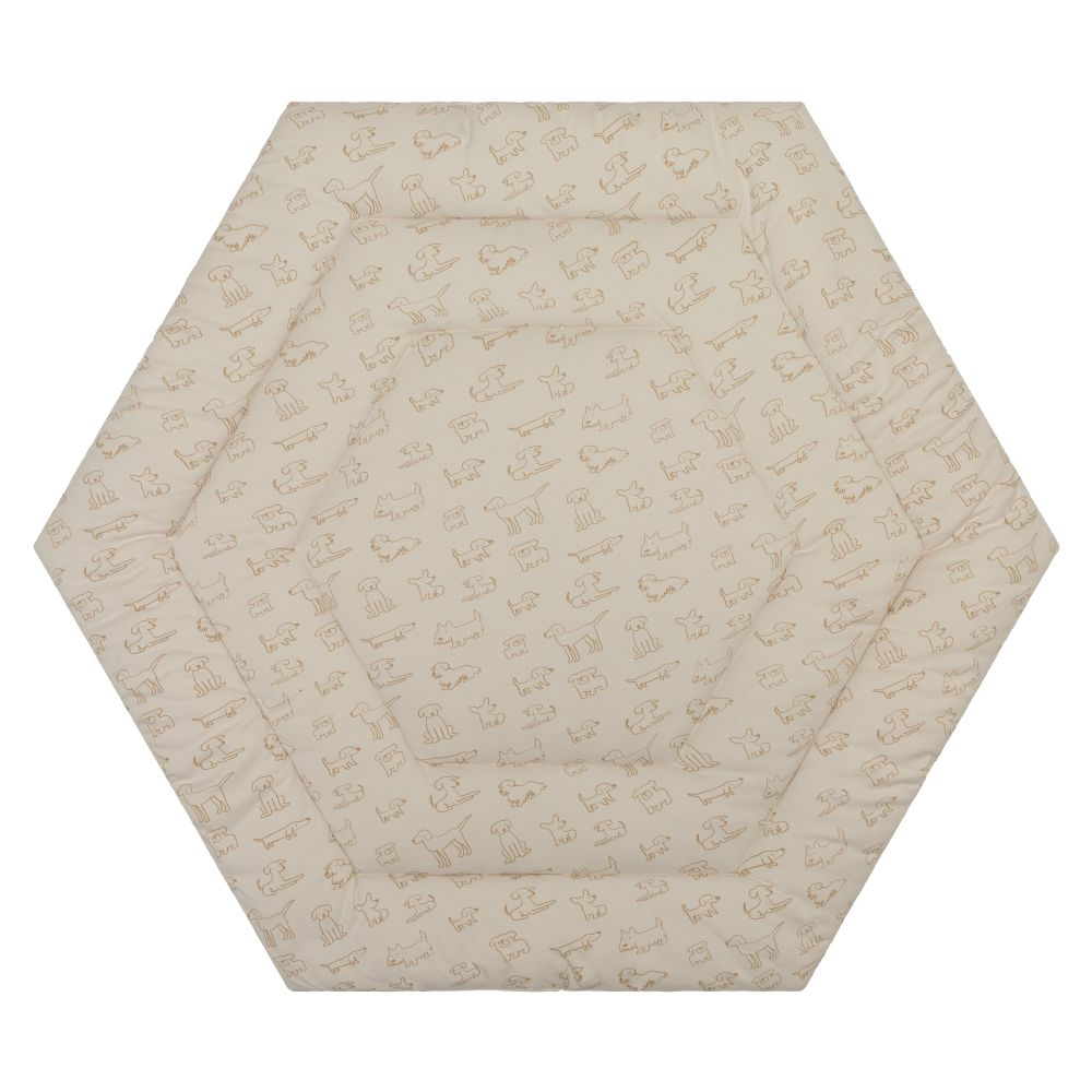 Fillikid podloga Jersey za vrtić Prag/Atena Hexagon, Dog beige