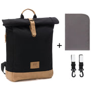 Fillikid torba/ruksak za mamu Rolltop Berlin, black