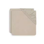 Jollein Plahta s gumicom Jersey 60x120 cm 2 kom, Nougat
