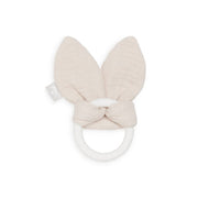 Jollein Silikonska grickalica za zube Bunny Ears 0 m+, Nougat