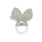 Jollein Silikonska grickalica za zube Bunny Ears 0 m+, Olive Green