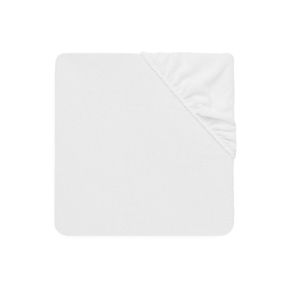Jollein Terry plahta s gumicom vodoodbojna 60x120 cm, White