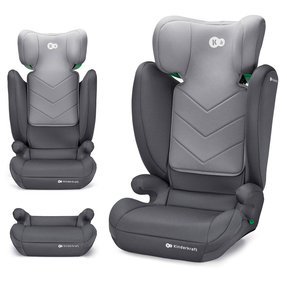 Kinderkraft autosjedalica I-Spark i-Size 15-36 kg (100-150 cm), Grey