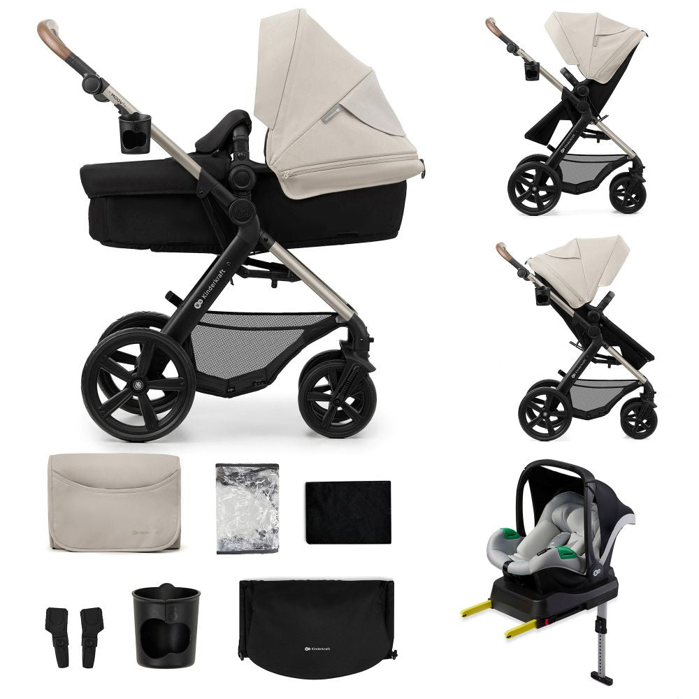 Kinderkraft Kolica Moov 2 4u1 MINK PRO, Moonlight Grey