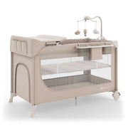 Kinderkraft Putni krevetić LEODY UP, Beige s dodacima